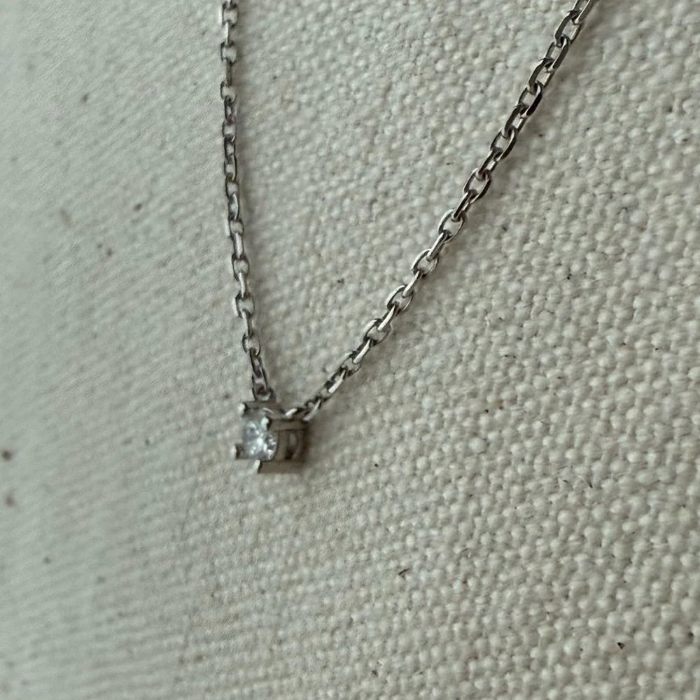 14K White Gold Diamond Necklace Round Brilliant HGL Diamond 11ct Clarity Sl2 - Picture 8 of 10